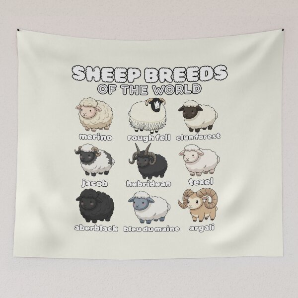 Item preview, Sheep Breeds of the World Sheep Whisperer Herder Farmer  designed and sold by SunfullyYours.