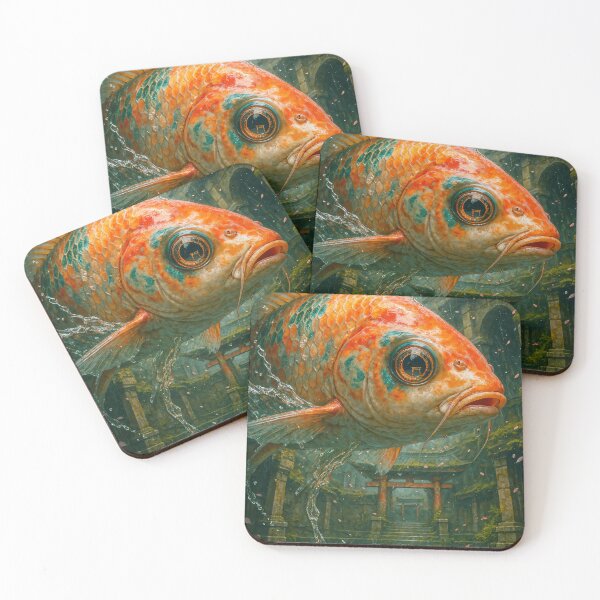 Item preview, Temple of the Koi – Spirit of Tranquil Waters designed and sold by posteriumprint.