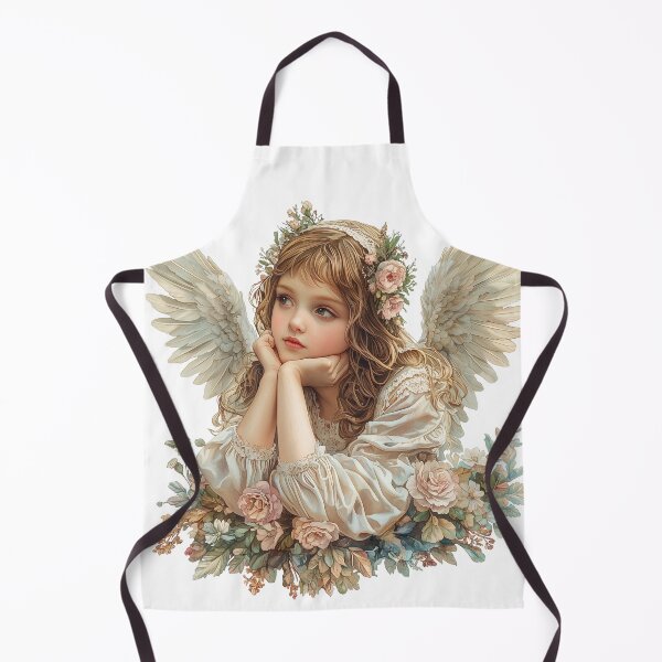 Item preview, Cute angel / guardian angel in vintage style designed and sold by Bach4you.