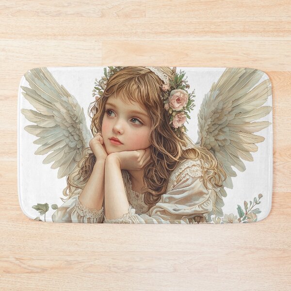 Item preview, Cute angel / guardian angel in vintage style designed and sold by Bach4you.