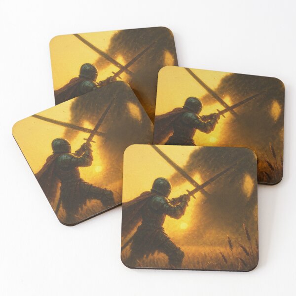 Item preview, Dawn of Courage – The Knight and the Titan designed and sold by posteriumprint.