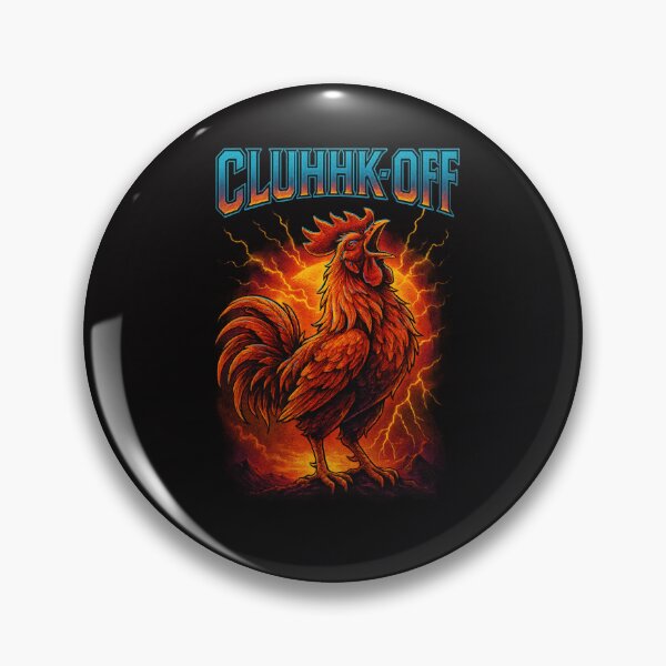 Item preview, Funny CLUHHK- OFF 80’s inspired retro rooster design  designed and sold by Chrischavers.