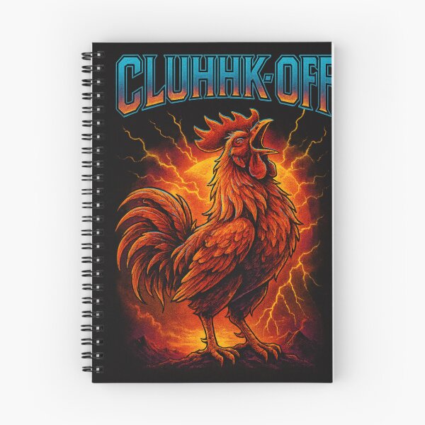 Item preview, Funny CLUHHK- OFF 80’s inspired retro rooster design  designed and sold by Chrischavers.