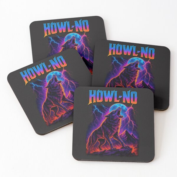 Item preview, Funny HOWL-NO 80’s vintage retro inspired bad ass design designed and sold by Chrischavers.