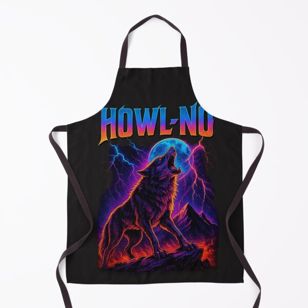 Item preview, Funny HOWL-NO 80’s vintage retro inspired bad ass design designed and sold by Chrischavers.