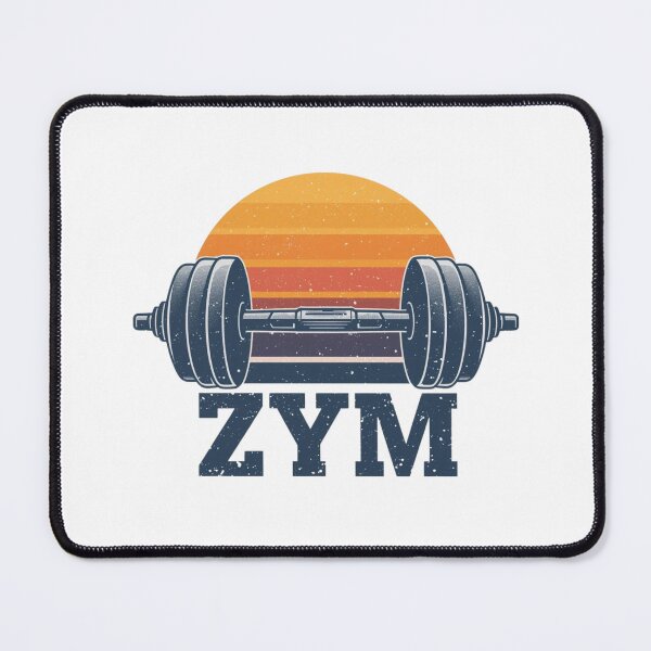 Item preview, Retro ZYM Barbell Gym Tee designed and sold by Kavya Art.