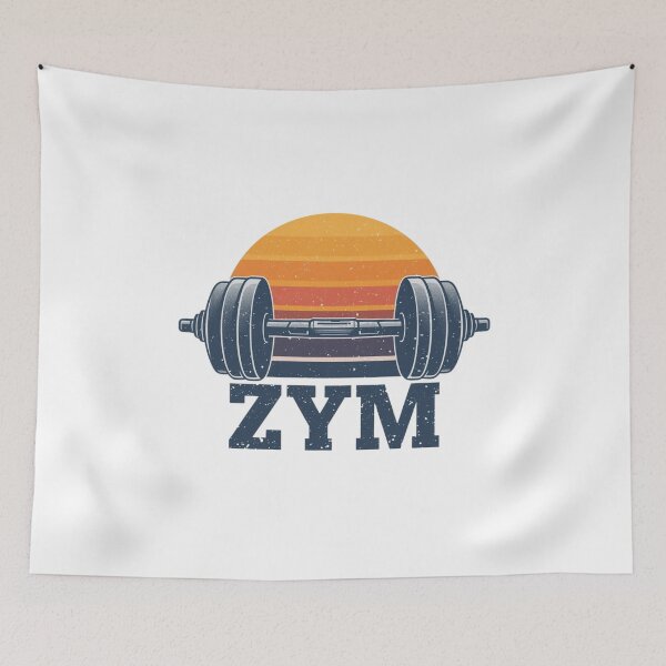 Item preview, Retro ZYM Barbell Gym Tee designed and sold by Kavya Art.