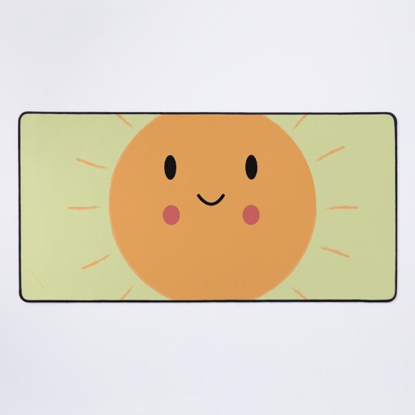 Item preview, Cute Round Sun with Smiling Rays on Light Green Background designed and sold by ruchikadesigns.