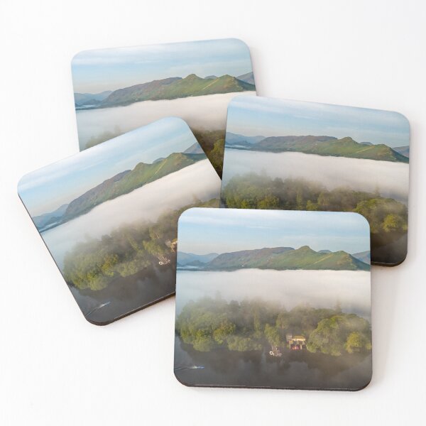 Item preview, Misty Morning on Derwent Water designed and sold by Altitude Drone Media.