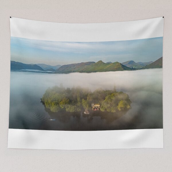 Item preview, Misty Morning on Derwent Water designed and sold by Altitude Drone Media.