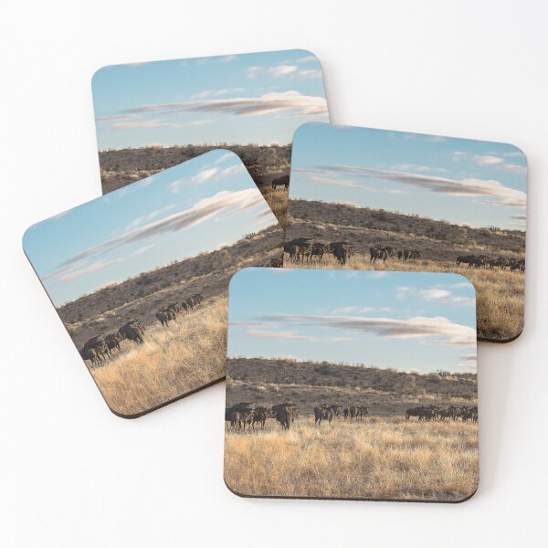 Item preview, Between Dune and Sky — Blue Wildebeest Bands on the Golden Savanna (2023) designed and sold by DavideAntoniani.