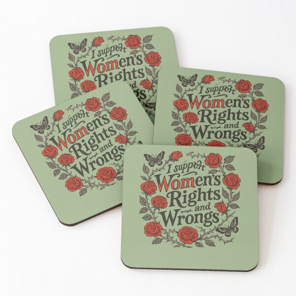 Item preview, I support womens rights and Wrongs designed and sold by FrictionMaxxing.