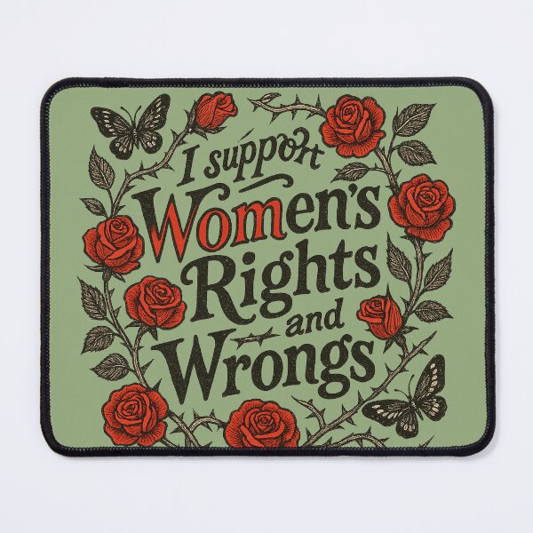 Item preview, I support womens rights and Wrongs designed and sold by FrictionMaxxing.