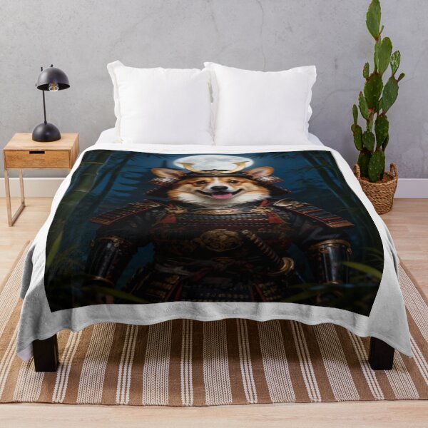 Item preview, Corgi Samurai – Brave Warrior Dog Design for Corgi Lovers designed and sold by Mai Tucents Designs.