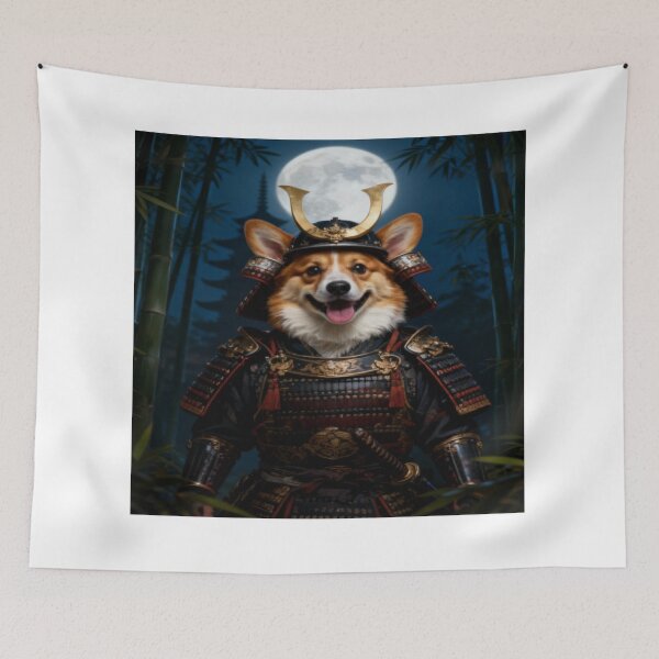 Item preview, Corgi Samurai – Brave Warrior Dog Design for Corgi Lovers designed and sold by Mai Tucents Designs.