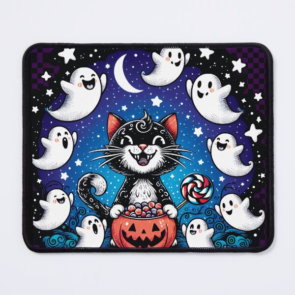 Item preview, Happy Ghosts Want Halloween Treats D11 designed and sold by HappyHavenStu.