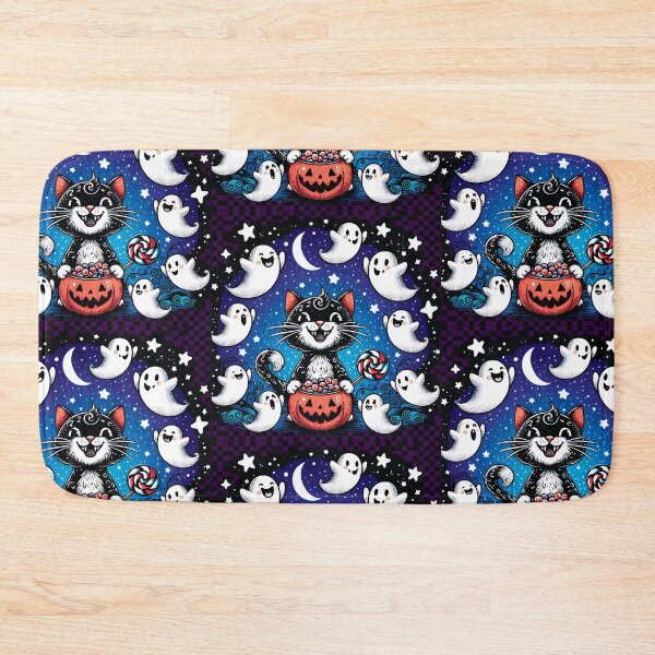 Item preview, Happy Ghosts Want Halloween Treats D11 designed and sold by HappyHavenStu.
