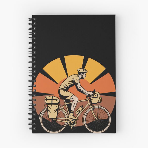 Item preview, Bike Packing Retro Bikepacker Silhouette Adventure T-Shirt designed and sold by CrunchyGoats.