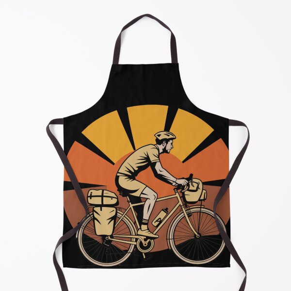 Item preview, Bike Packing Retro Bikepacker Silhouette Adventure T-Shirt designed and sold by CrunchyGoats.