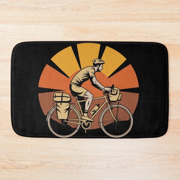Item preview, Bike Packing Retro Bikepacker Silhouette Adventure T-Shirt designed and sold by CrunchyGoats.