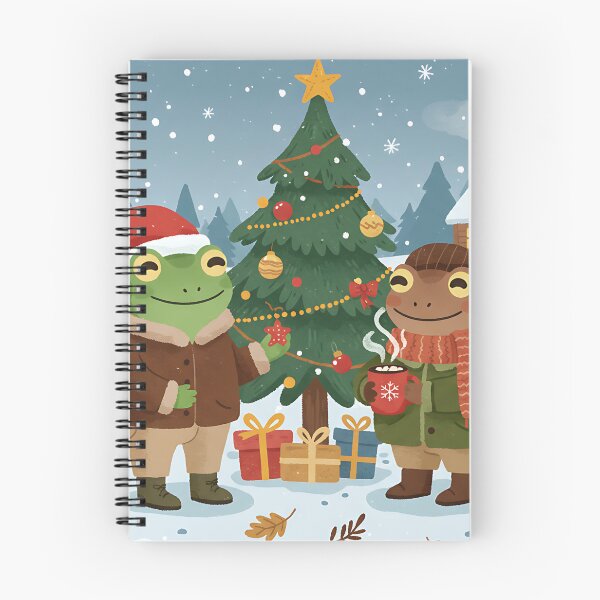 Item preview, Frog and Toad Cozy Christmas Tree Decorating designed and sold by Tropical art.