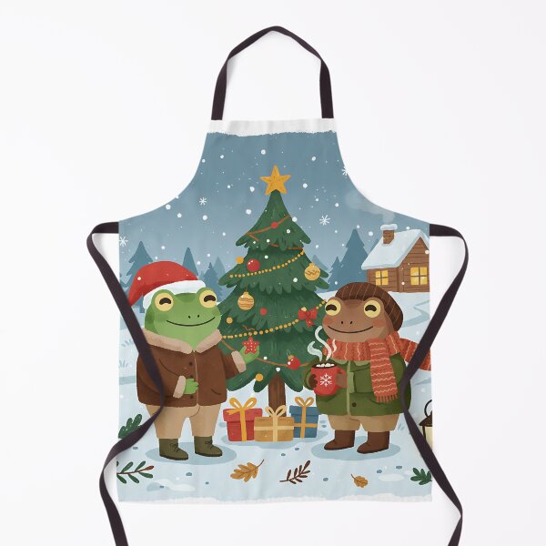 Item preview, Frog and Toad Cozy Christmas Tree Decorating designed and sold by Tropical art.