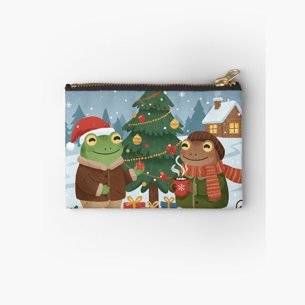 Item preview, Frog and Toad Cozy Christmas Tree Decorating designed and sold by Tropical art.