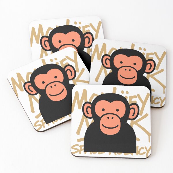 Item preview, MONKEY MARK SPACE AGENCY – The Chimp Reaching for the Stars designed and sold by DixTartare.
