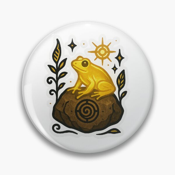 Item preview, Golden Coquí – Taíno Spirit Sticker designed and sold by Arte del Alma.