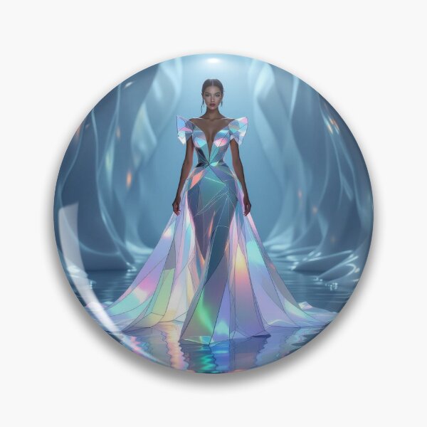 Item preview, Cathedral Glow - Glass dress meets light poetry – stained glass fashion meets wearable sculpture designed and sold by FotoworldEdel.