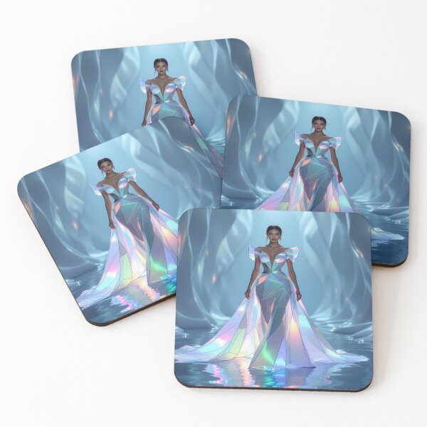 Item preview, Cathedral Glow - Glass dress meets light poetry – stained glass fashion meets wearable sculpture designed and sold by FotoworldEdel.