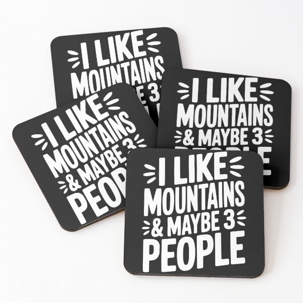 Item preview, I Like Mountains and Maybe 3 People designed and sold by Frank Ring.