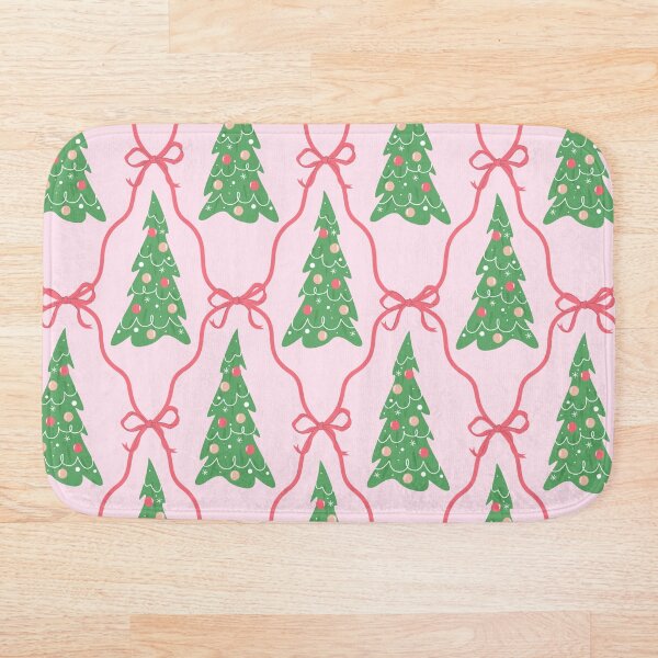 Aperçu de l'œuvre Motif de Noël Coquette avec des sapins de Noël créée et vendue par CHERRY--SHOP.