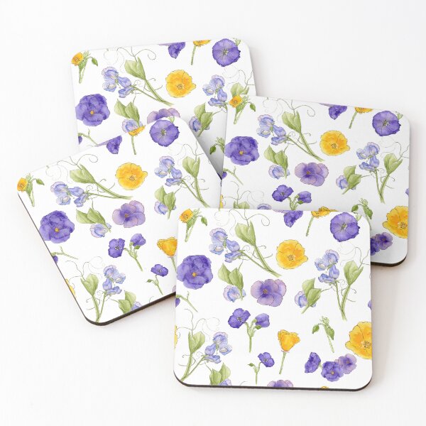 Item preview, Pansies & Poppies designed and sold by Natasha Prose Illustrations.