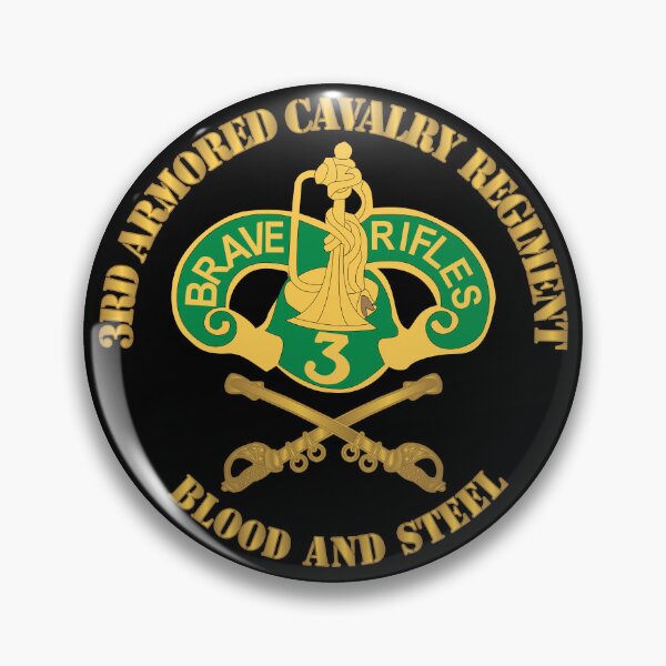 Item preview, Army - 3rd Armored Cavalry Regiment DUI - Blood and Steel X 300 designed and sold by Military Insignia Products.