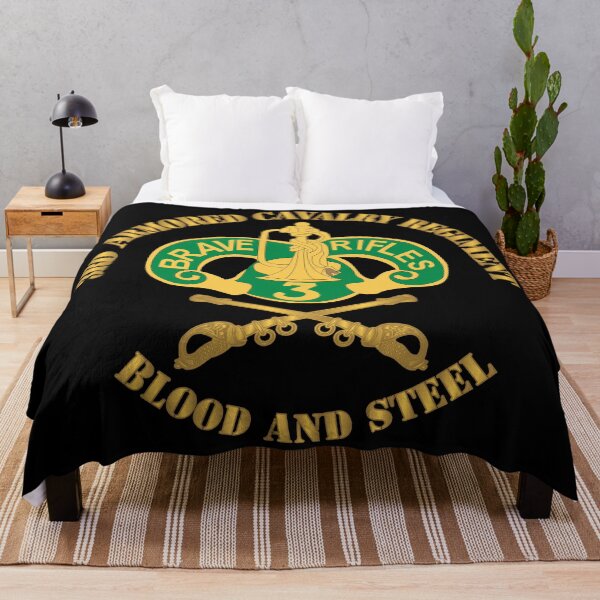 Item preview, Army - 3rd Armored Cavalry Regiment DUI - Blood and Steel X 300 designed and sold by Military Insignia Products.