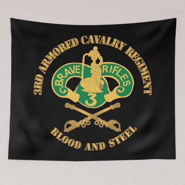 Item preview, Army - 3rd Armored Cavalry Regiment DUI - Blood and Steel X 300 designed and sold by Military Insignia Products.