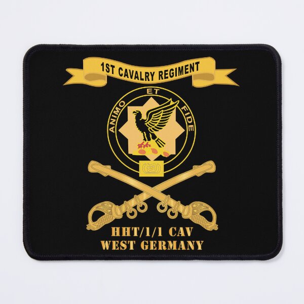 Item preview, Army - 1st Cavalry Regiment w Br - Ribbon - HHT-1-1 CAV West Germany X 300 designed and sold by Military Insignia Products.