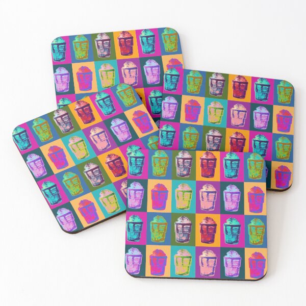 Item preview, Coffee 8 colors mocha espresso cappuccino italian Popart vintage Andy Warhol designed and sold by Merle Art.