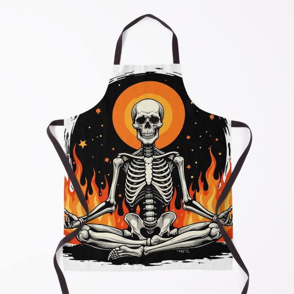 Item preview, the skeleton meditates designed and sold by JoraArt.