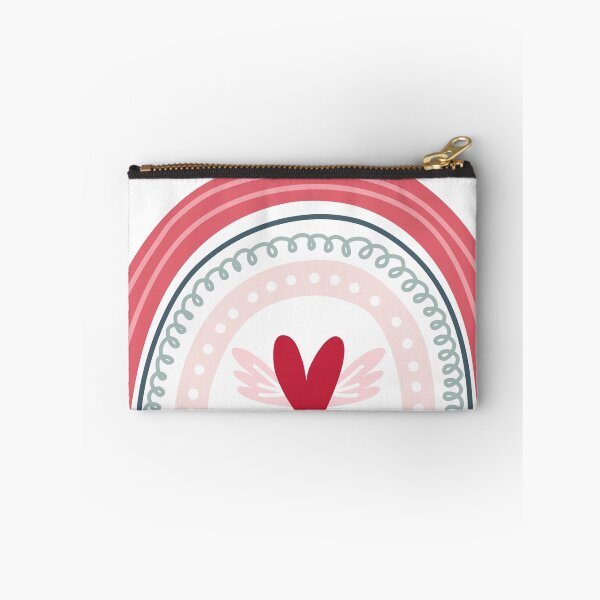 Item preview, ? Title: Sketched Boho Rainbow with Winged Heart - Love's Arching Design ? designed and sold by Ammna.