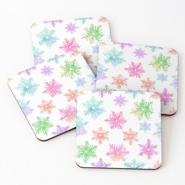 Item preview, Colorful Snow Flakes designed and sold by NicolasGlowArt.