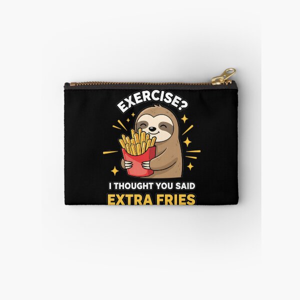 Item preview, Exercise I Thought You Said Extra Slice - Funny Sloth designed and sold by Joyful-Park.