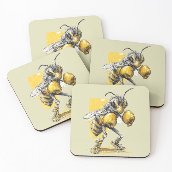Item preview, Boxer Bee – Dynamic Watercolor Illustration designed and sold by Meiersbeste.