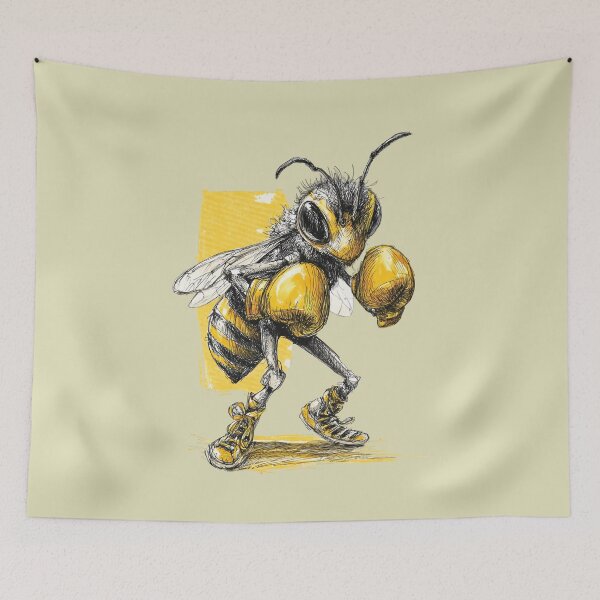 Item preview, Boxer Bee – Dynamic Watercolor Illustration designed and sold by Meiersbeste.