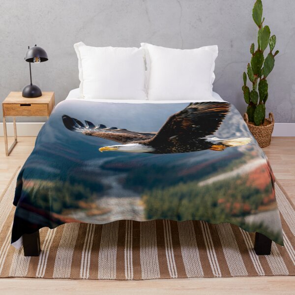 Item preview, Eagle Soaring Over Autumn Mountains designed and sold by Exodoi.