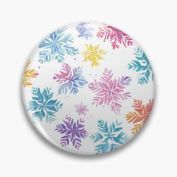 Item preview, Colorful Snow Flakes Pattern designed and sold by NicolasGlowArt.