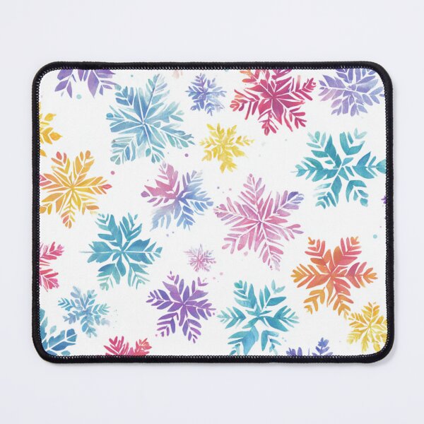 Item preview, Colorful Snow Flakes Pattern designed and sold by NicolasGlowArt.