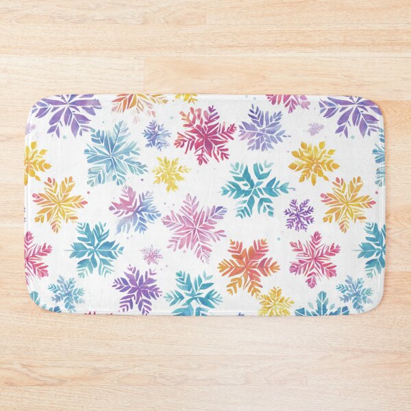 Item preview, Colorful Snow Flakes Pattern designed and sold by NicolasGlowArt.