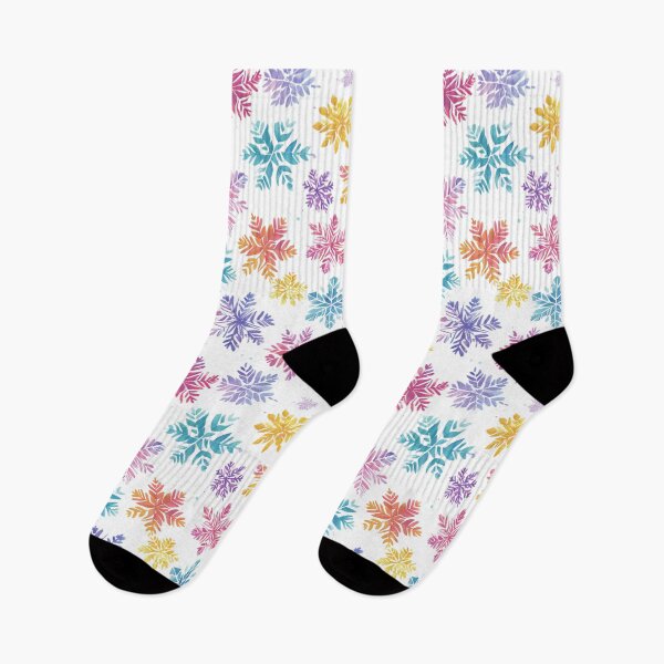 Item preview, Colorful Snow Flakes Pattern designed and sold by NicolasGlowArt.